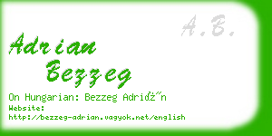 adrian bezzeg business card